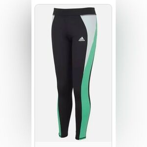 Adidas Big Girls Aeroready Colorblock Twist Tights, size M(10/12) and L(14)